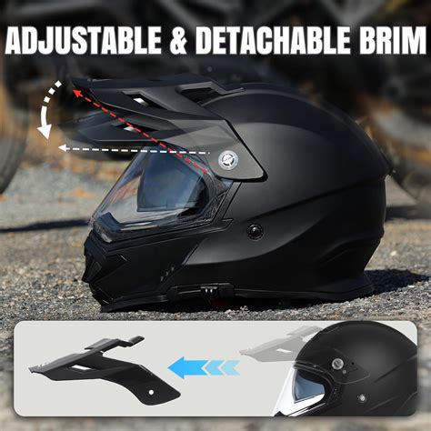TRIANGLE Dual Sport Motorcycle Helmet Dirt Bike India | Ubuy