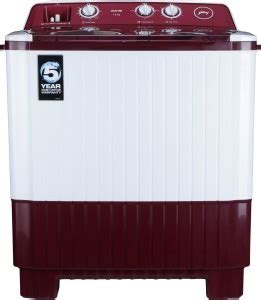 Godrej 7 kg Semi Automatic Top Load Washing Machine White, Red Price in ...