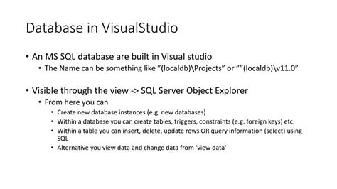 Image result for Visual Studio CreateTable SQL