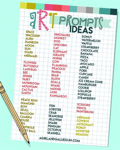 Drawing Prompts for kids - A girl and a glue gun