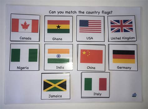 Flag Matching Game, Country Flags, Countries Game, World Flags, Countries of the World, EYFS ...