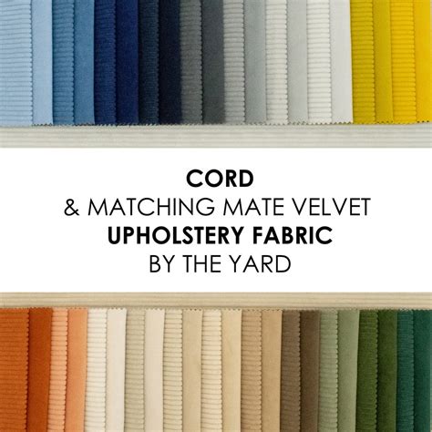 Cord Upholstery Fabric, Corduroy Upholstery Fabric by the Yard for Furniture Like Sofa, Couch or ... - where to buy upholstery fabric near me