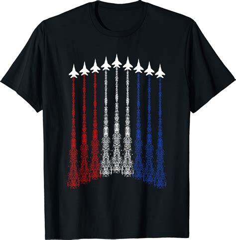 Patriotic Shirts For Men Jet 4th Of July Shirts For Men USA T-Shirt ...