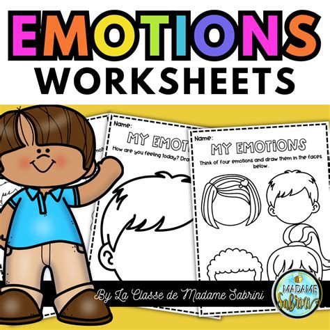 Identify Emotion Printable Worksheet
