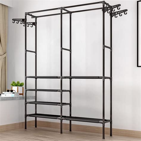 Buy STONCEL 5-Tiers Metal Garment Rack, Heavy Duty Clothing Rack ...