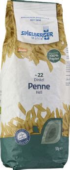 Spielberger Dinkel Penne, hell, demeter 500g | Dinkel-Nudeln ...