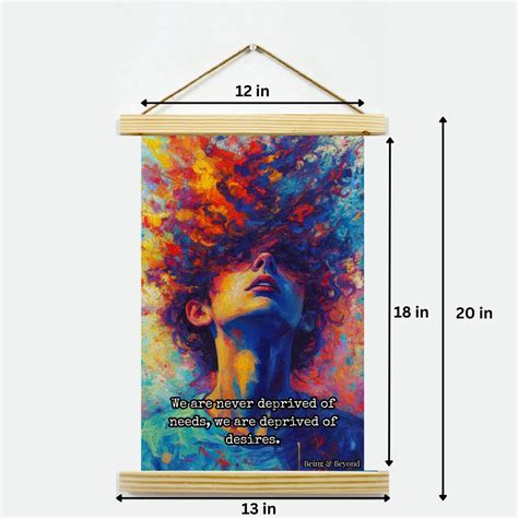 Being & Beyond Poster | Material: Canvas with frame | Size (in inches ...
