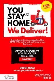design in advertisement to announce the grand opening of the fast food ...