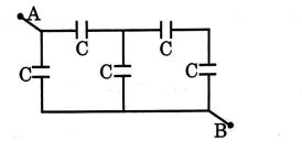 What is the equivalent capacitance (in C) of the system of capacitors ...