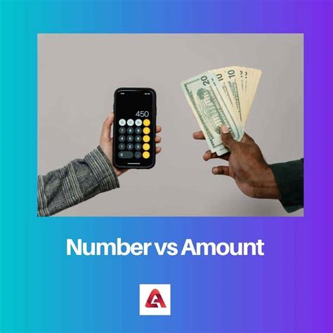 Number vs Amount: Difference and Comparison