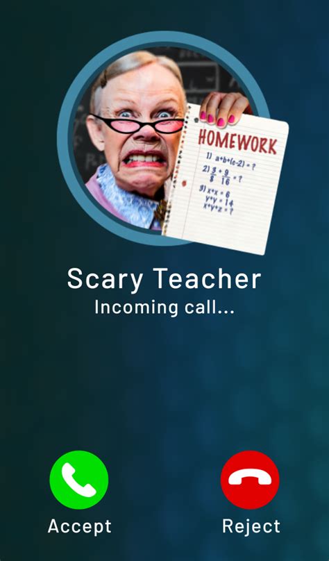 Scary Teacher Call Prank - Homework Test! - App on Amazon Appstore