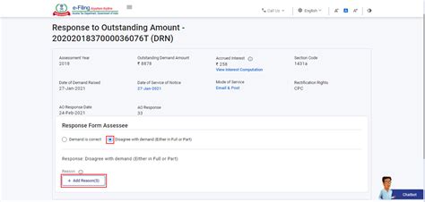 Respond to Outstanding Demand User Manual | Income Tax Department