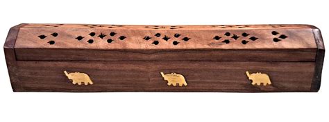 Arvore Bunkaar Wooden Agarbatti Stick Holder Dhoop Stand Box Ash ...
