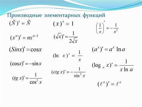 Производные от: Таблица производных простых функций - Управленческое ...