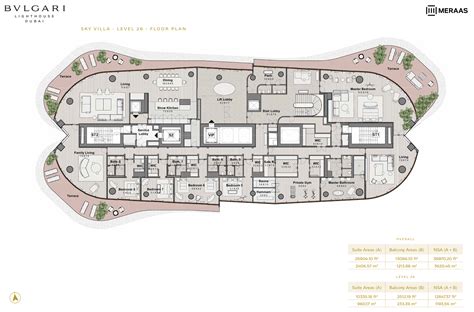 Bulgari Lighthouse Residence at Jumeirah Bay - Floor Plan