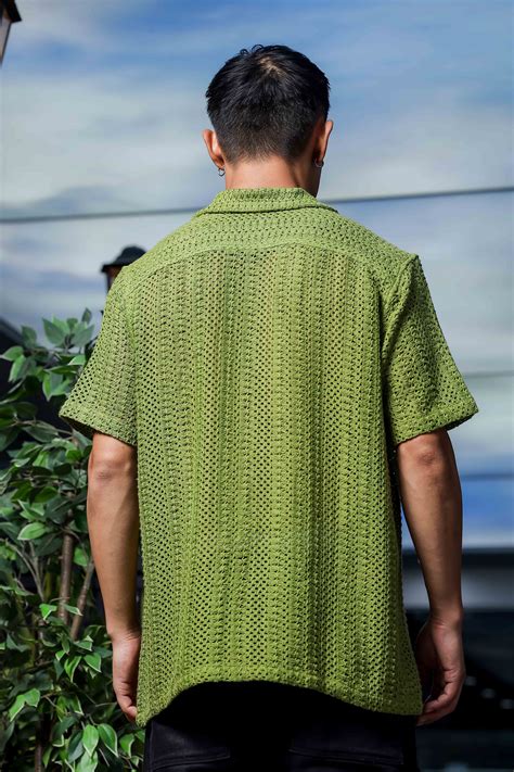 OLIVE Cotton Crochet Resort Shirt – House of Koala
