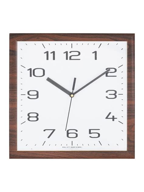 Buy VICTOR Classic Square Plastic Case Analog Home/Office Decor Wall ...