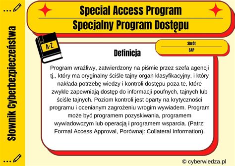 Special Access Program (Specjalny Program Dostępu.) - CyberWiedza.pl ...