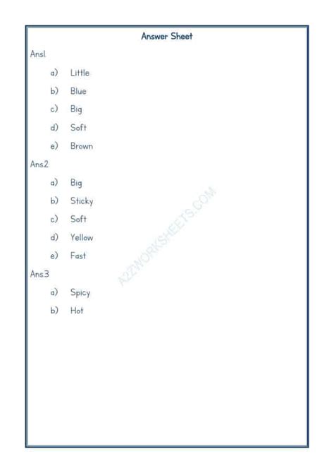 Image result for TES Adjectives Worksheet