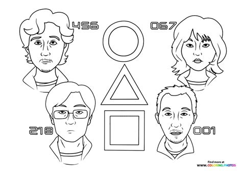 Squid Game Coloring Page For Kids