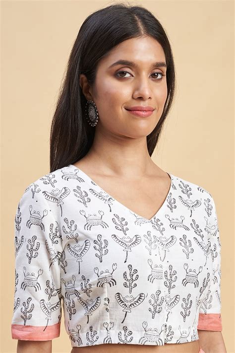 Gray Crabs HANDBLOCK PRINT MUL COTTON SAREE