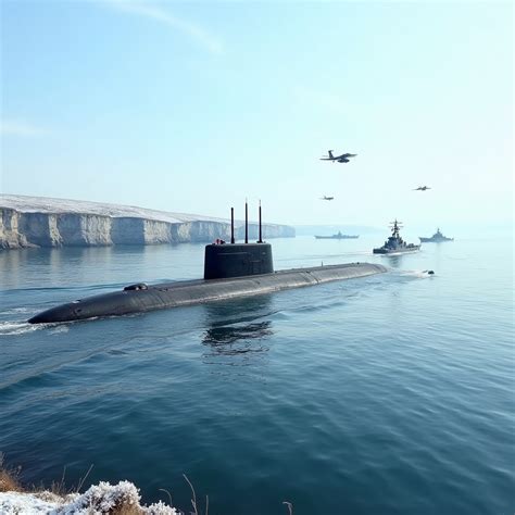 Submarine Sails Through English Channel | Stable Diffusion Online