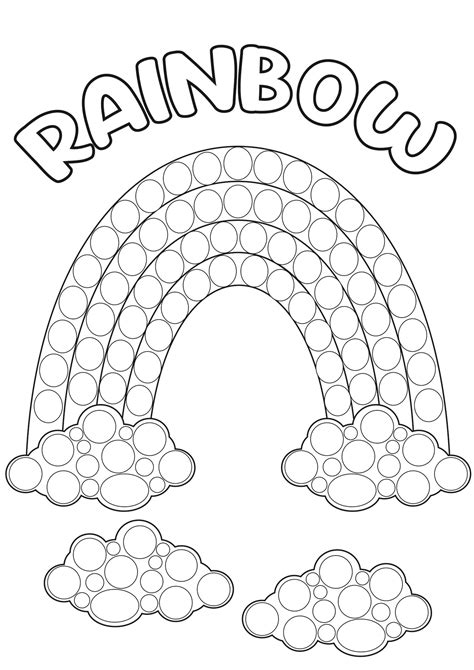 Rainbow Do A Dot Art - 10 Free PDF Printables | Printablee