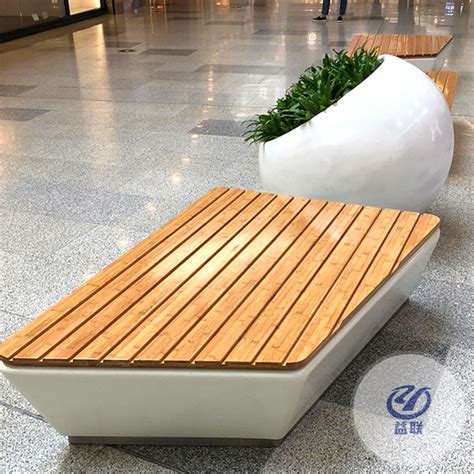 时尚玻璃钢休闲椅商场机场创意玻璃钢休闲椅大厅仿木纹环形坐凳|价格|厂家|多少钱-全球塑胶网