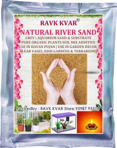 RAVK KVAR Natural River Sand - Grey | Aquarium Sand & Substrate | Pure ...
