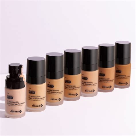 2% Niacinamide Full Coverage Foundation, Peach Shade -30ml – The Derma Co