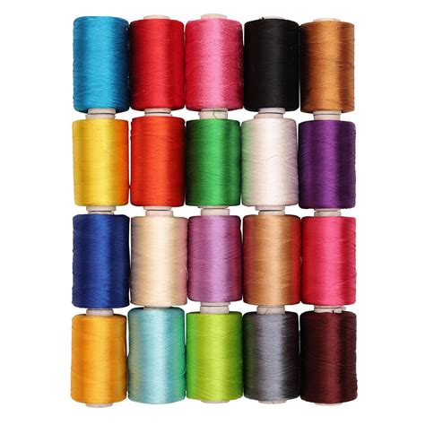 Buy Art Silk thread Combo of 20 Colors online at best prices ...
