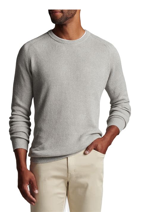 Peter Millar - Jupiter British Gray English Ribbed Sweater