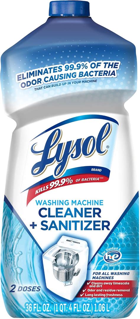 Lysol Washing Machine Cleaner & Sanitizer - Front India | Ubuy