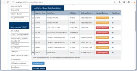 Advisory for Authorized Dealer Code (ADC) Bank Account Registration
