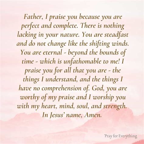 6 Prayers of Praise to God for All He Is