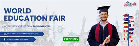 World Education Fair Tickets, Radisson Blu Hotel, Ahmedabad, 30 August ...
