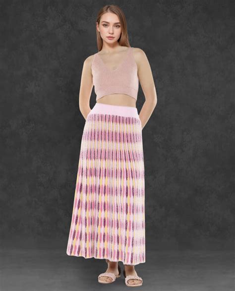 Rareism Latest Fashion Skirts For Women - Terry Skirt & Ruffled Skirt