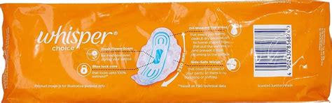 Buy WHISPER CHOICE REGULAR SIZE S SANITARY PADS PACKET OF 7 Online ...