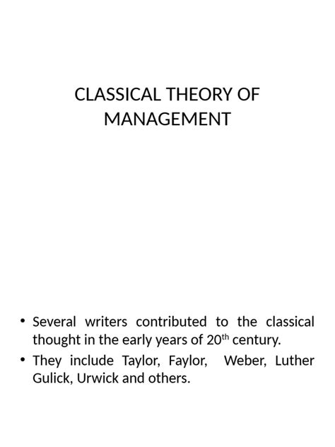 Classical Management Approach Definition 的图像结果