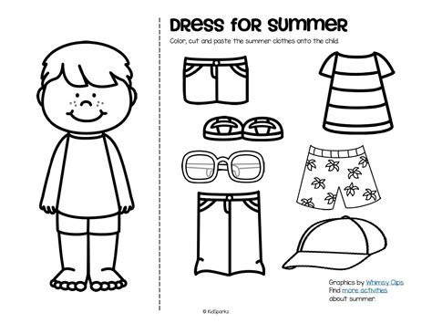 Let´s get dressed | Summer worksheets, Preschool activities, Clothes ...