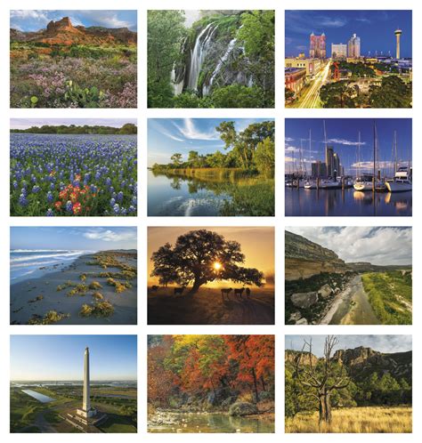 2027 Texas State Calendar | 11" X 19" Imprinted Spiral Bound; Drop Ad ...
