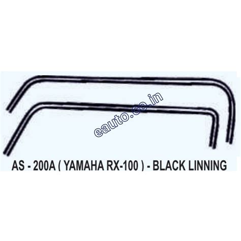 Graphics Sticker Set for Yamaha RX 100 | Black Lining Sticker | Both S