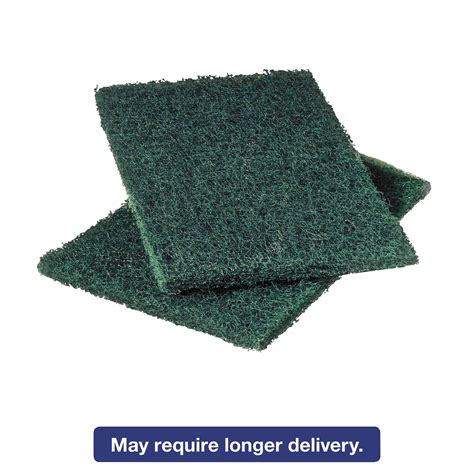 Scotch-Brite PROFESSIONAL Commercial Heavy-Duty Scouring Pad, Green, 6 ...