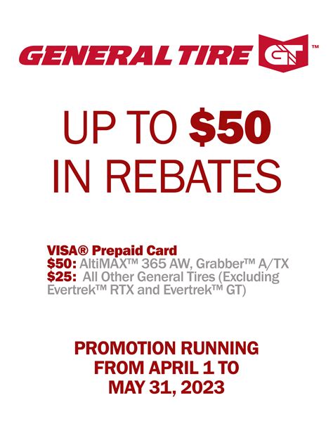 General Tire Spring 2023 Rebate - Automotion