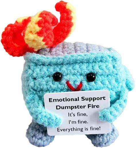 Amazon.com: Emotional Support Dumpster Fire 2024 New Handmade ...