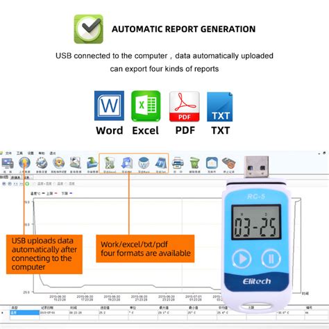 Image result for Data Logger Thermometer Round