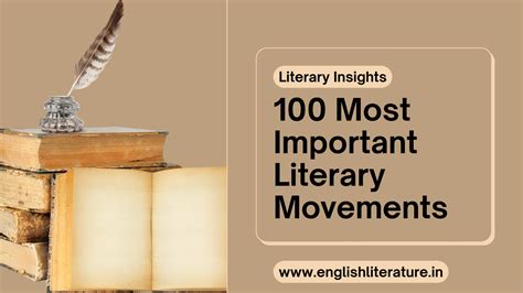 100 Most Important Literary Movements in English History - EnglishLiterature.in