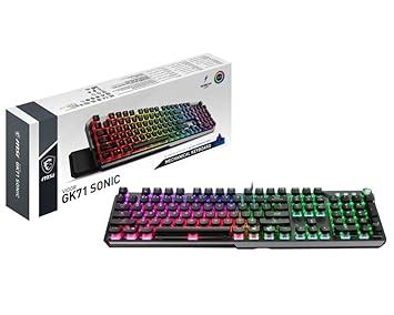 MSI Vigor GK71 Sonic Blue AM Mechanical RGB Gaming Keyboard Sonic Blue ...