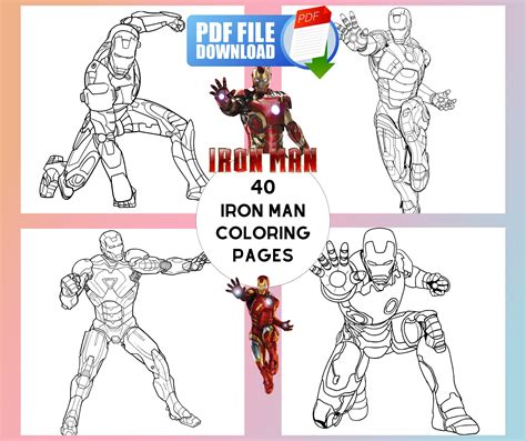 Iron Man Coloring Book Printable