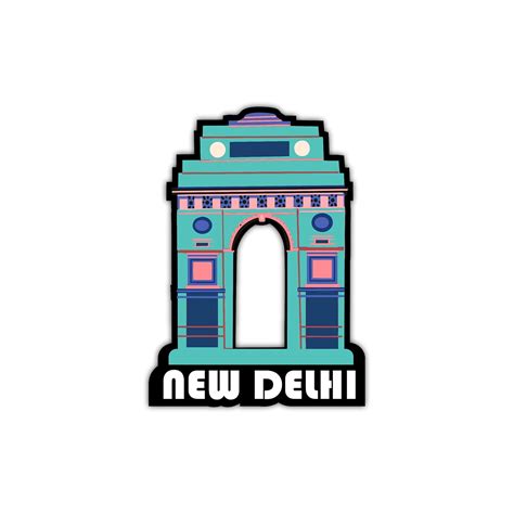 Buy Giftplease India Gate Delhi Wooden Fridge Magnet Gift and ...